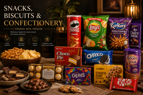 Snacks, Biscuits & Confectionery
