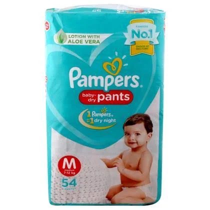 Pampers Baby-Dry Pants Medium (54 Pants) – M.M. Brothers
