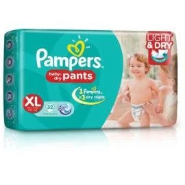 Pampers Baby-Dry Pants XL (32 Pants) – M.M. Brothers