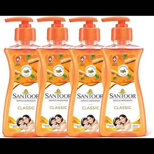 Santoor Classic Gentle Handwash Pump (Pack of 4) – M.M. Brothers