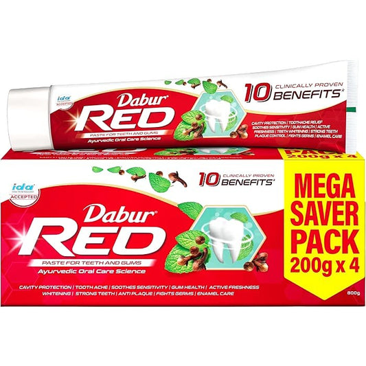 Dabur Red Toothpaste (Mega Saver Pack) – M.M. Brothers